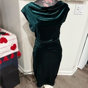 Green Velvet Dress